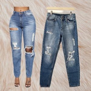 FASHION NOVA Medium Blue Boyfriend Jeans